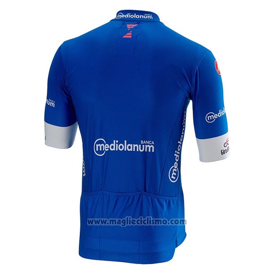2018 Abbigliamento Ciclismo Giro d'Italia Blu Manica Corta e Salopette